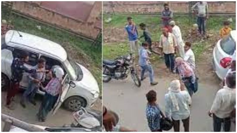 लखनऊ के बाद अब पानीपत में एक महिला ने बीच सड़क पर कार चालक की कर दी पिटाई,वीडियो हुआ वायरल