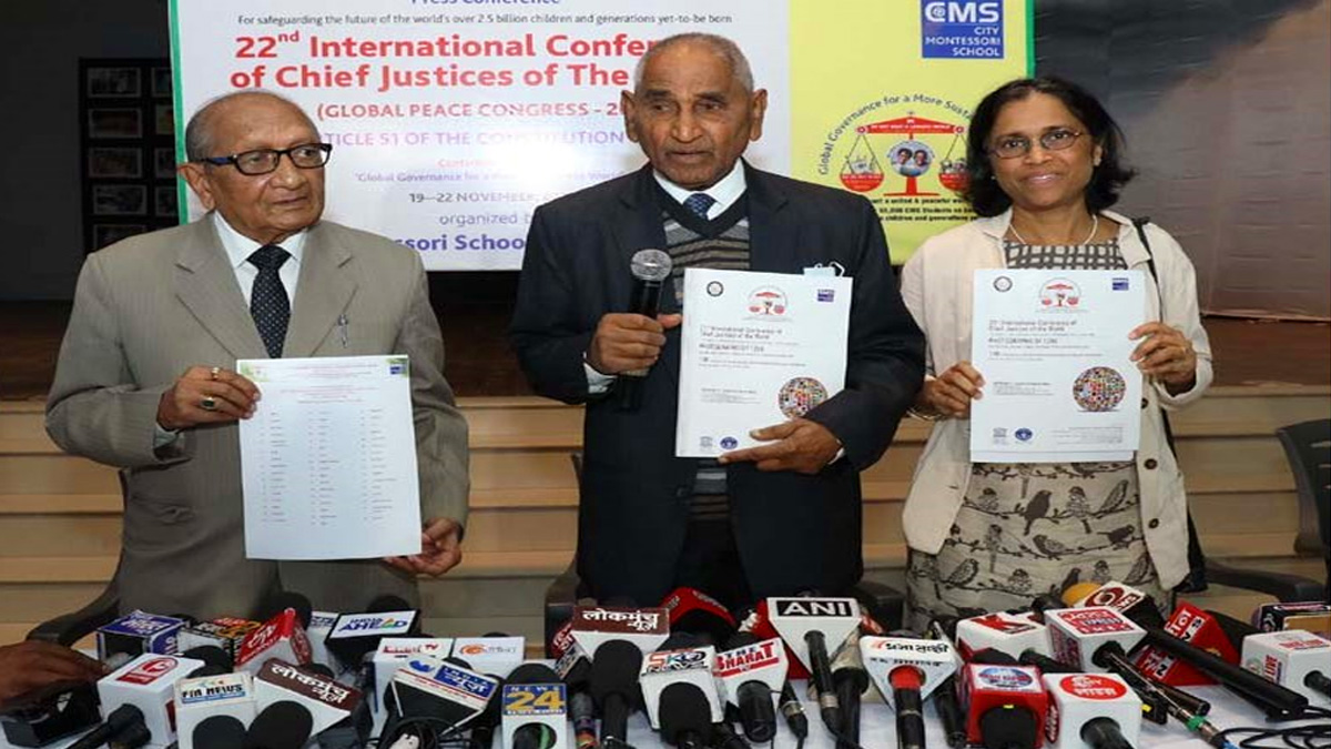 विश्व के मुख्य न्यायाधीशों का 22 वाँ अन्तर्राष्ट्रीय सम्मेलन 19 नवम्बर से विश्व के मुख्य न्यायाधीशों का 22 वाँ अन्तर्राष्ट्रीय सम्मेलन 19 नवम्बर से