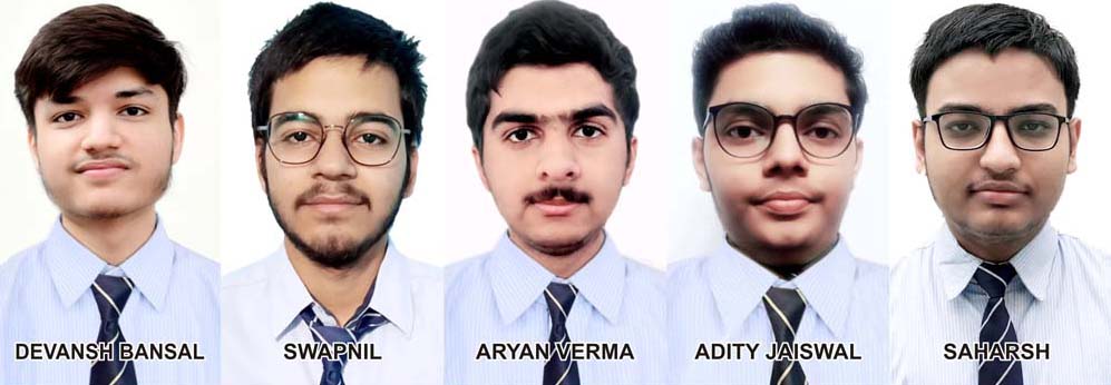 इण्डियन फिजिक्स ओलम्पियाड में  सी.एम.एस. के पाँच छात्र चयनित