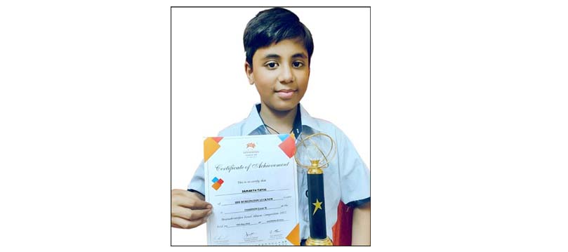 गणित प्रतियोगिता में समर्थ तयाल चैम्पियन गणित प्रतियोगिता में समर्थ तयाल चैम्पियन