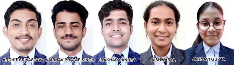 ऑल इण्डिया लॉ इन्ट्रेन्स टेस्ट में सी.एम.एस. के पाँच छात्र चयनित