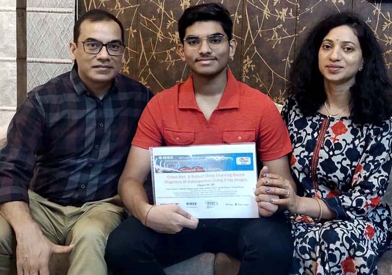 ऑस्टियोपोरोसिस जाँच की नई तकनीक विकसित की सी.एम.एस. छात्र अर्नव कुमार ने ऑस्टियोपोरोसिस जाँच की नई तकनीक विकसित की सी.एम.एस. छात्र अर्नव कुमार ने