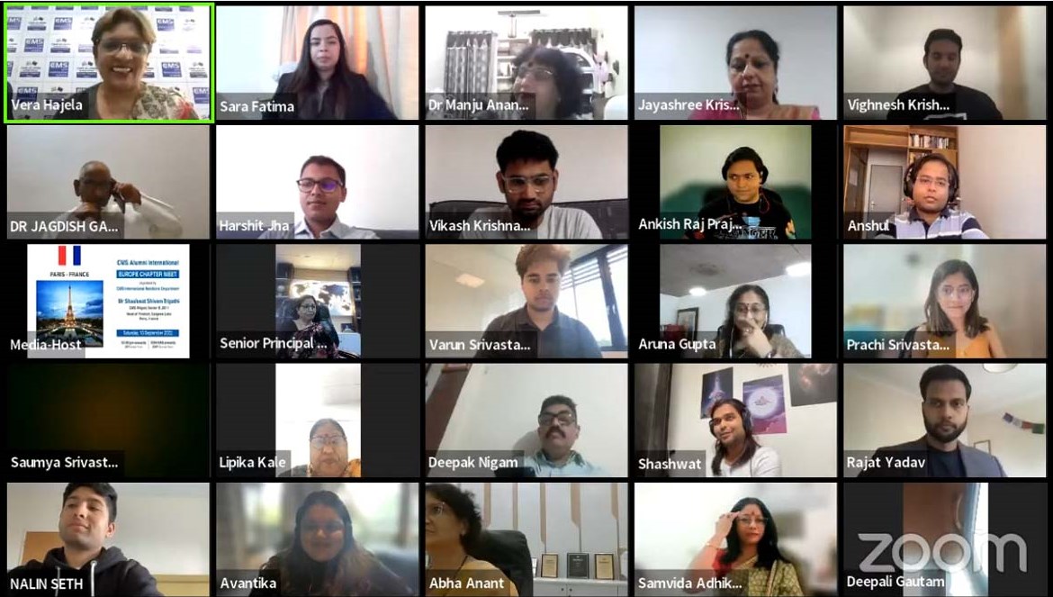 यूरोप के विभिन्न देशों में उच्च पदों पर आसीन CMS के पूर्व छात्रों ने साझा किये स्कूली दिनों के अनुभव यूरोप के विभिन्न देशों में उच्च पदों पर आसीन CMS के पूर्व छात्रों ने साझा किये स्कूली दिनों के अनुभव