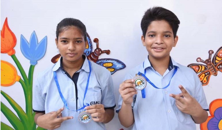 ताइक्वाण्डो चैम्पियनशिप में सी.एम.एस. छात्रों ने जीते दो गोल्ड मैडल