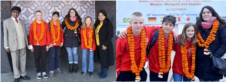 अन्तर्राष्ट्रीय बाल शिविर में प्रतिभाग हेतु 9 देशों से पधारे छात्र दलों का लखनऊ में भव्य स्वागत अन्तर्राष्ट्रीय बाल शिविर में प्रतिभाग हेतु 9 देशों से पधारे छात्र दलों का लखनऊ में भव्य स्वागत