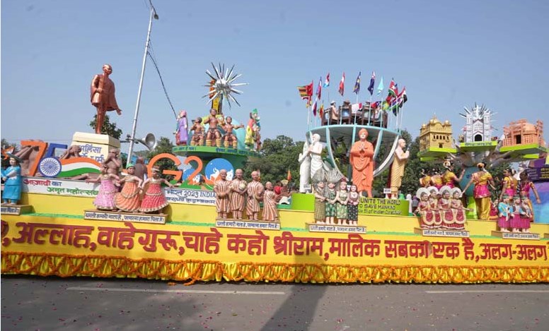 गणतंत्र दिवस परेड में ‘प्रथम स्थान’ पर रही सी.एम.एस. की झाँकी ने दिया ‘सर्वधर्म समभाव’ का संदेश