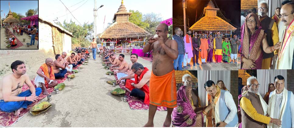अमेठी में श्रीमद् भागवत कथा के समापन पर ब्रम्हभोज एवं प्रीतिभोज दो हजार लोगों ने ग्रहण किया प्रसाद
