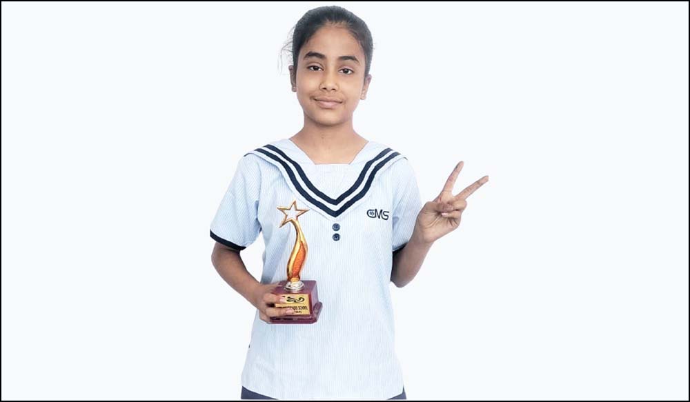 स्लोगन राइटिंग प्रतियोगिता में सी.एम.एस. छात्रा को गोल्ड मेडल स्लोगन राइटिंग प्रतियोगिता में सी.एम.एस. छात्रा को गोल्ड मेडल