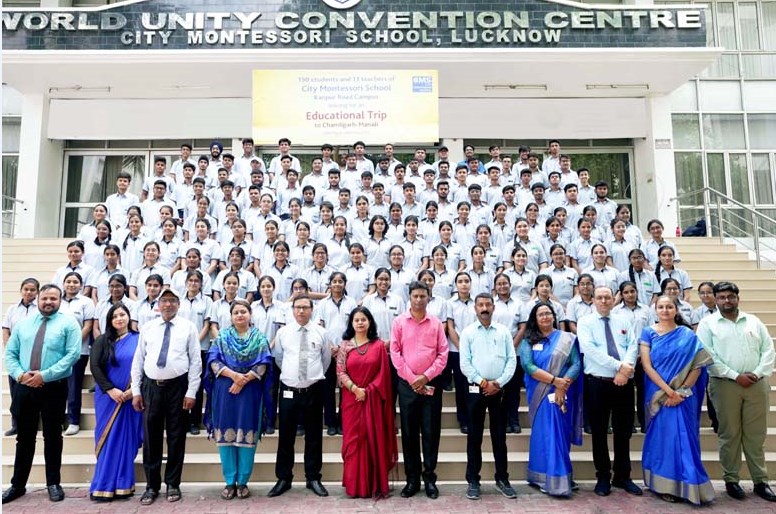 मनाली-चंडीगढ़ की शैक्षिक यात्रा पर रवाना हुआ सी.एम.एस. का 145 सदस्यीय छात्र दल