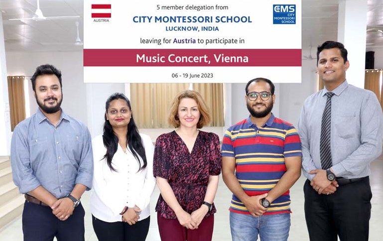 आस्ट्रिया में आयोजित म्यूजिक कन्सर्ट में प्रतिभाग करेंगे सी.एम.एस. के संगीत शिक्षक