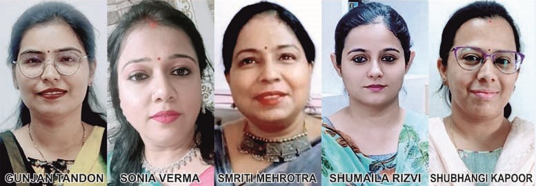सी.एम.एस. की पाँच शिक्षिकाओं को‘सेंटा वाल ऑफ फेम’ का खिताब