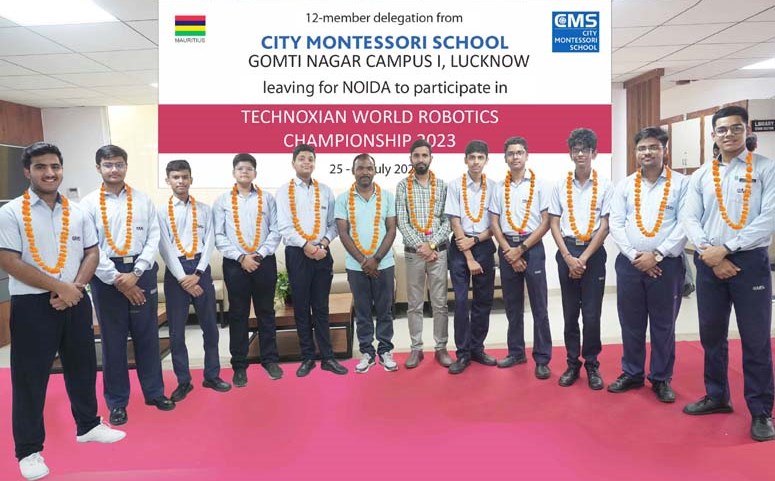 वर्ल्ड रोबोटिक्स चैम्पियनशिप में प्रतिभाग हेतु सी.एम.एस. टीम नोएडा रवाना वर्ल्ड रोबोटिक्स चैम्पियनशिप में प्रतिभाग हेतु सी.एम.एस. टीम नोएडा रवाना