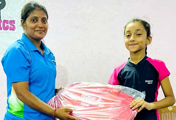 जिमनास्टिक प्रतियोगिता में सी.एम.एस. छात्रा ने जीता गोल्ड मेडल