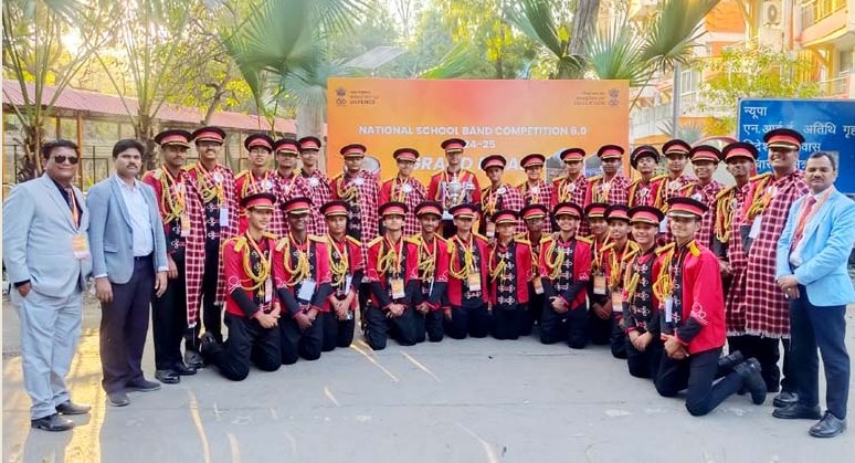 नेशनल स्कूल बैण्ड प्रतियोगिता में सी.एम.एस. को प्रथम पुरस्कार