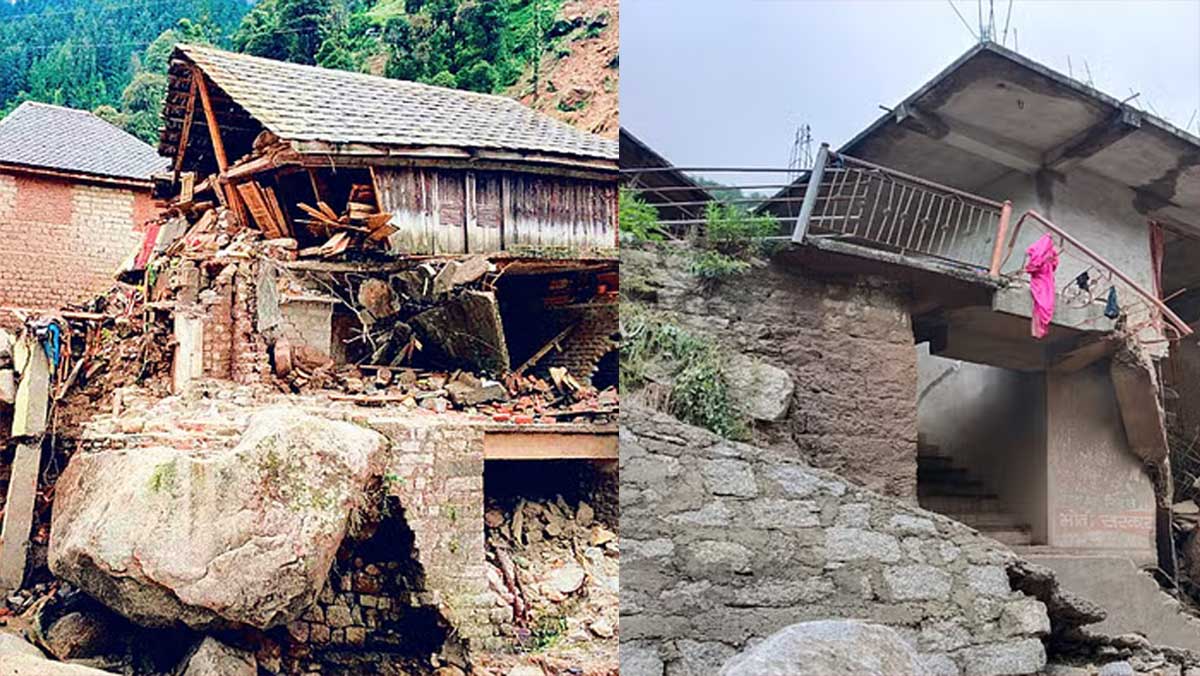 Himachal Cloud Burst: सराज घाटी में तबाही के निशान, घरों के मलबे बयां कर रहे हैं संकट