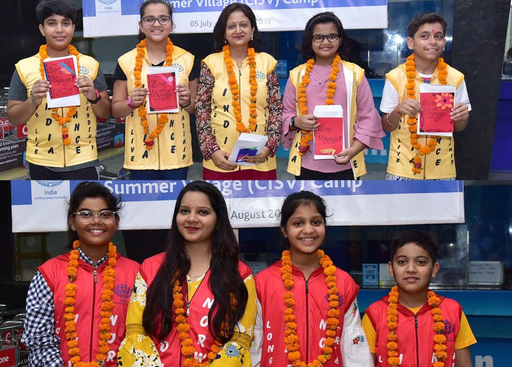 अन्तर्राष्ट्रीय बाल शिविर में प्रतिभाग हेतु फ्राँस एवं नार्वे रवाना हुए सी.एम.एस. के छात्र दल अन्तर्राष्ट्रीय बाल शिविर में प्रतिभाग हेतु फ्राँस एवं नार्वे रवाना हुए सी.एम.एस. के छात्र दल