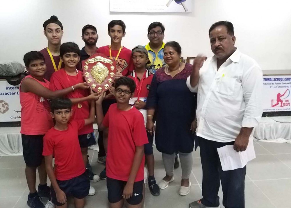 सी.एम.एस. इण्टर-कैम्पस टेबल टेनिस प्रतियोगिता में कानपुर रोड कैम्पस चैम्पियन