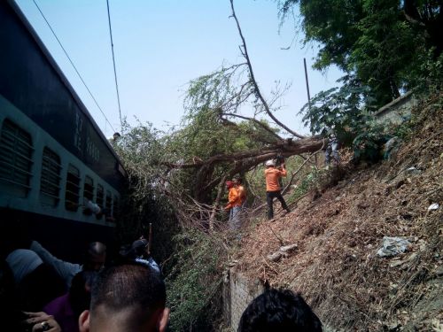 पुष्पक एक्सप्रेस का बड़ा हादसा टला... पुष्पक एक्सप्रेस का बड़ा हादसा टला...