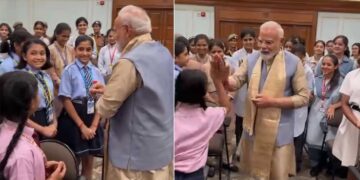 PM मोदी का बच्चों के साथ Raksha Bandhan Celebration, राखी बंधवाकर किया High-Five; Video हुआ वायरल