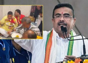 Suvendu Adhikari Kalighat Fish Bhog: मंदिर में मछली भोग खाते CM शुभेंदु अधिकारी का VIDEO वायरल, BJP ने कहा- खत्म हो शाकाहारी-मांसाहारी विवाद!