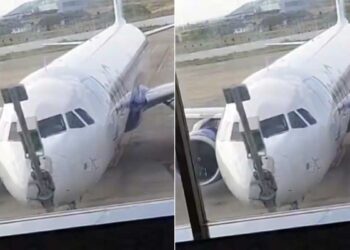 श्रीनगर एयरपोर्ट पर IndiGo Flight की Emergency! ब्रेक फेल होने से पार्किंग में पोल से टकराया विमान