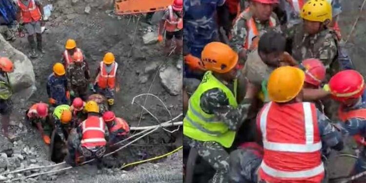 Nepal Flood: 9 दिन बाद मलबे से जिंदा निकले 2 मजदूर, सुरंग के अंदर से अब भी आ रहीं आवाजें