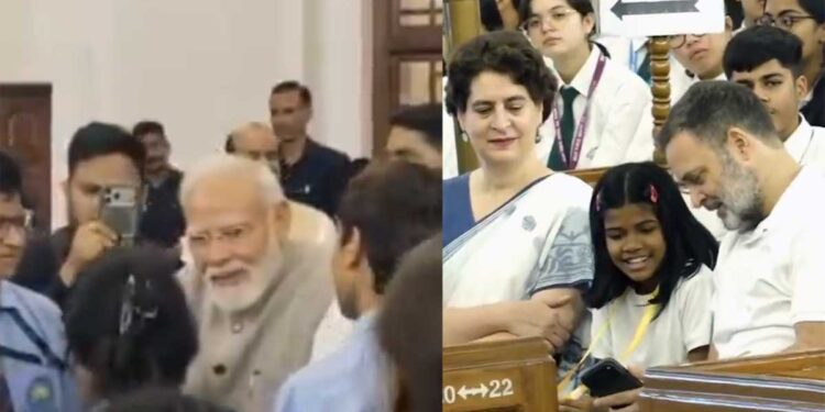 Gandhi Jayanti पर PM Modi और Rahul Gandhi बच्चों संग दिखे, सामने आयी तस्वीरें जिसने खींचा सबका ध्यान